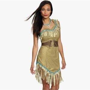 Pocahontas costume. Adult women’s M. Belt and necklace included
